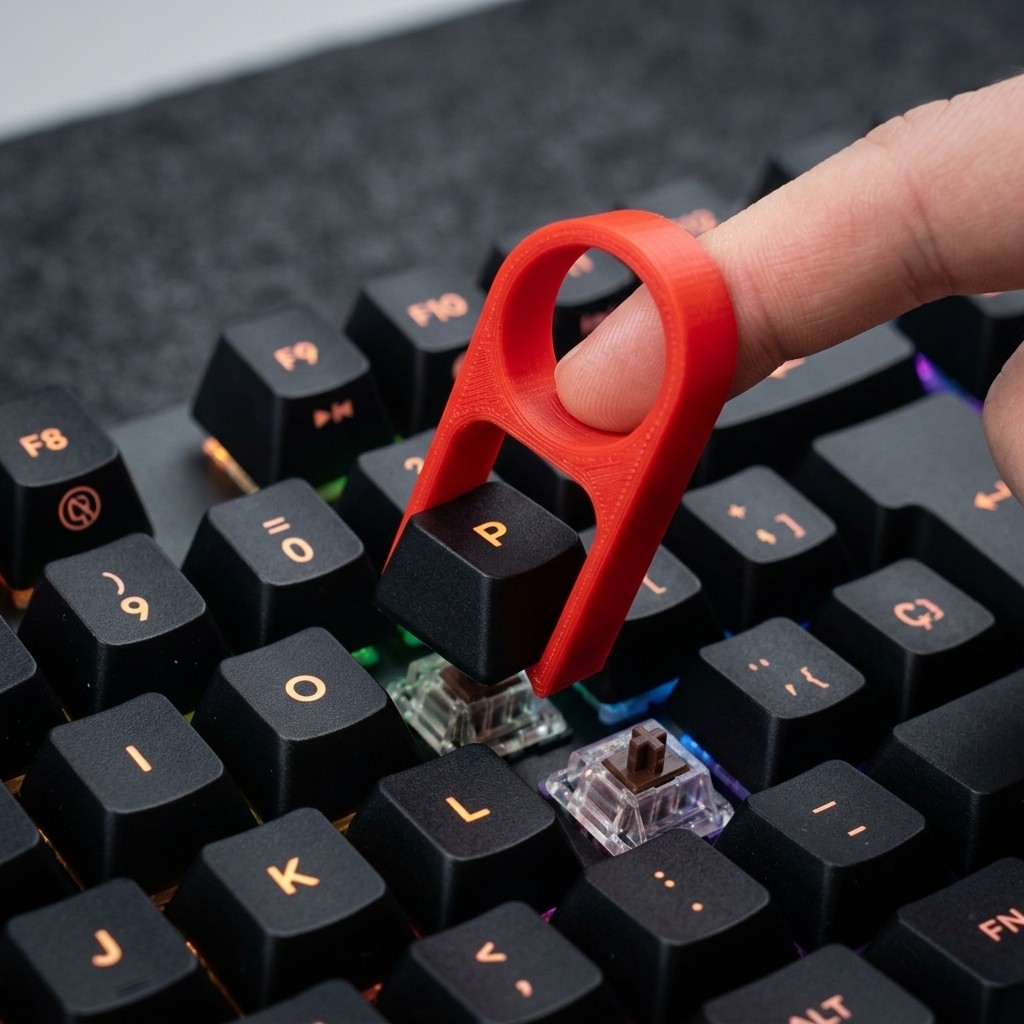 Ergonomic keycap puller hero shot