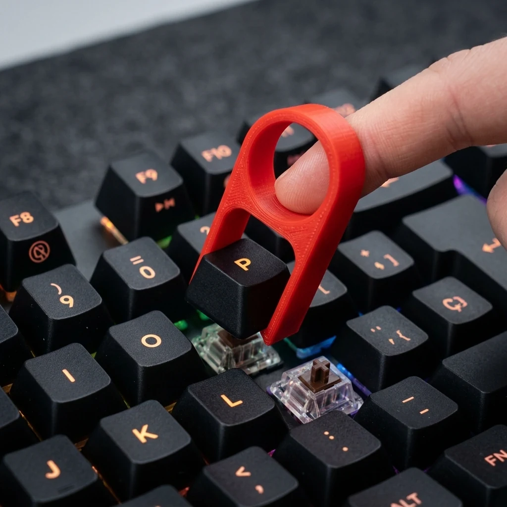Precision 3D Printed Mechanical Keyboard Keycap Puller